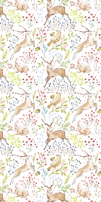Blackout roller blind Roe deer and deer