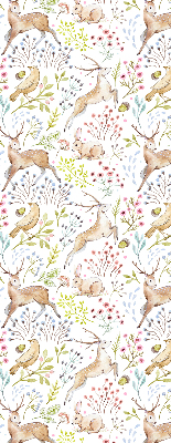 Blackout roller blind Roe deer and deer