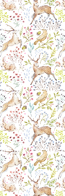 Blackout roller blind Roe deer and deer