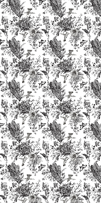 Fabric roller blind for window Drawn nature