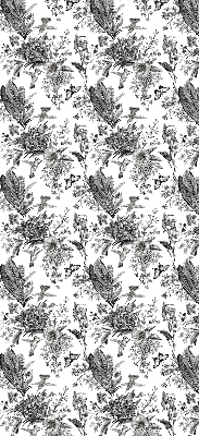 Fabric roller blind for window Drawn nature