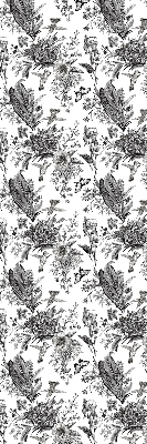 Fabric roller blind for window Drawn nature