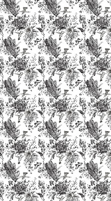 Fabric roller blind for window Drawn nature