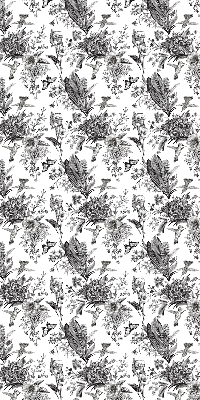 Fabric roller blind for window Drawn nature