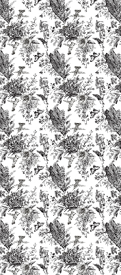 Fabric roller blind for window Drawn nature