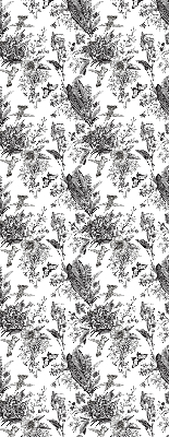 Fabric roller blind for window Drawn nature