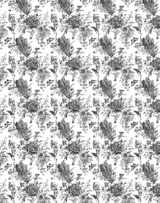 Fabric roller blind for window Drawn nature