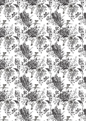 Fabric roller blind for window Drawn nature