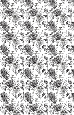 Fabric roller blind for window Drawn nature