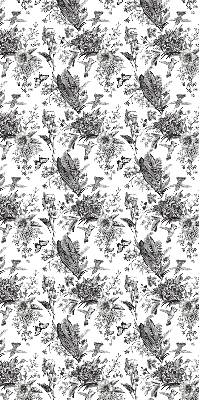 Fabric roller blind for window Drawn nature