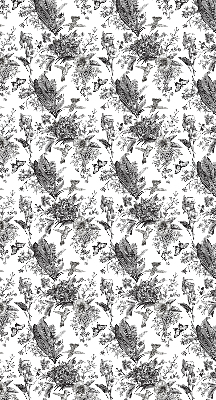 Fabric roller blind for window Drawn nature