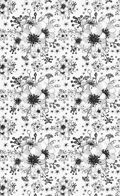 Blackout roller blind for window Drawn flower