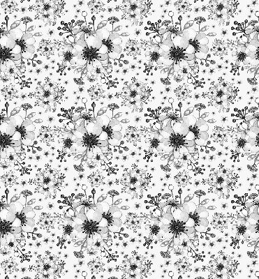 Blackout roller blind for window Drawn flower