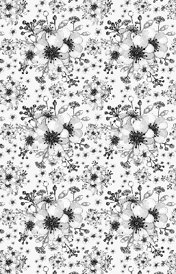 Blackout roller blind for window Drawn flower