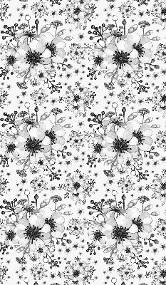 Blackout roller blind for window Drawn flower
