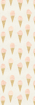 Fabric roller blind for window Ice-cream