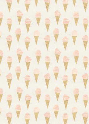 Fabric roller blind for window Ice-cream