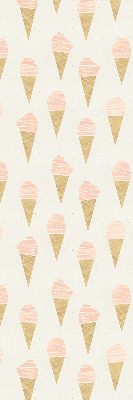 Fabric roller blind for window Ice-cream