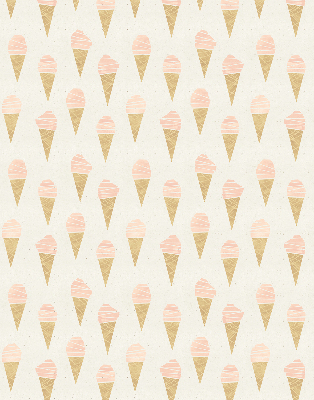 Fabric roller blind for window Ice-cream