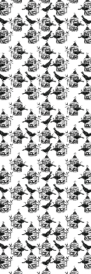 Blackout roller blind for window Black ravens