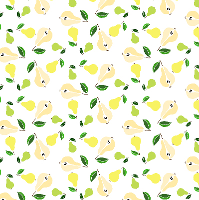 Fabric roller blind for window Pears