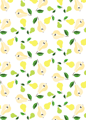 Fabric roller blind for window Pears