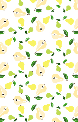 Fabric roller blind for window Pears