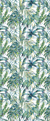 Blackout roller blind Tropical leaves