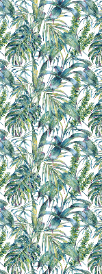Blackout roller blind Tropical leaves