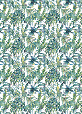 Blackout roller blind Tropical leaves