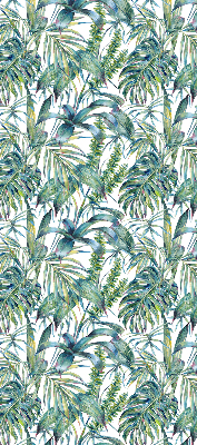 Blackout roller blind Tropical leaves
