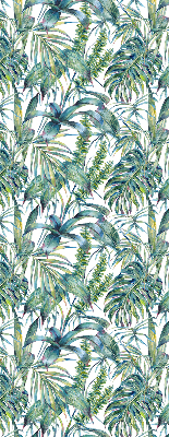 Blackout roller blind Tropical leaves
