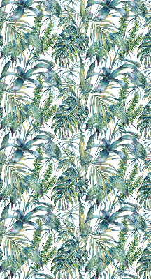 Blackout roller blind Tropical leaves