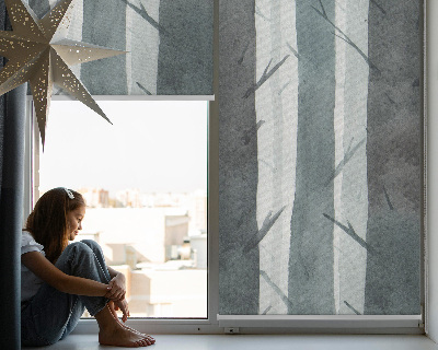 Blackout roller blind for window Trees