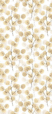 Blackout roller blind for window Yellow branches