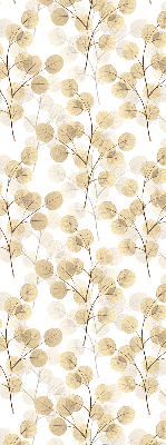 Blackout roller blind for window Yellow branches