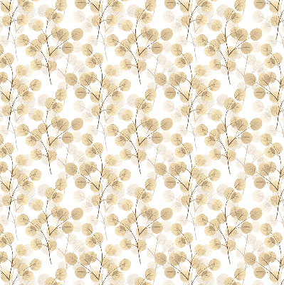 Blackout roller blind for window Yellow branches