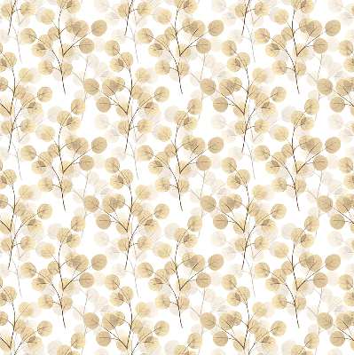 Blackout roller blind for window Yellow branches