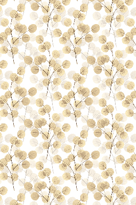 Blackout roller blind for window Yellow branches