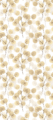 Blackout roller blind for window Yellow branches