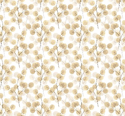 Blackout roller blind for window Yellow branches