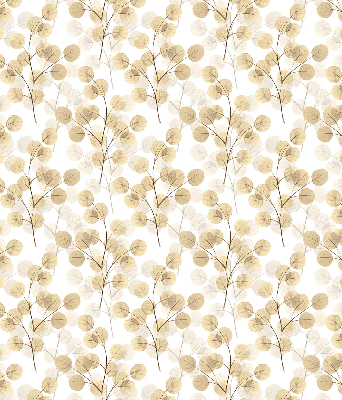 Blackout roller blind for window Yellow branches