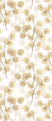 Blackout roller blind for window Yellow branches