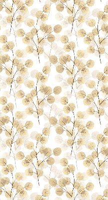 Blackout roller blind for window Yellow branches