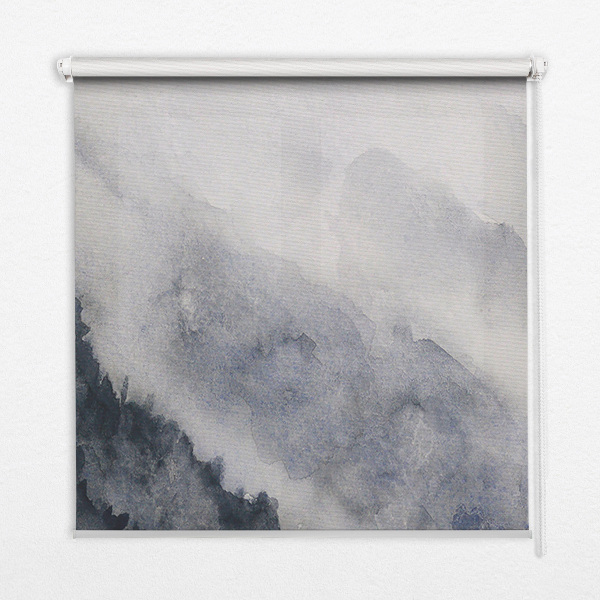Blackout roller blind for window Misty mountains