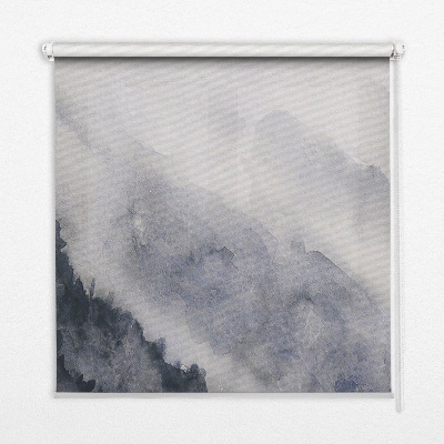 Blackout roller blind for window Misty mountains