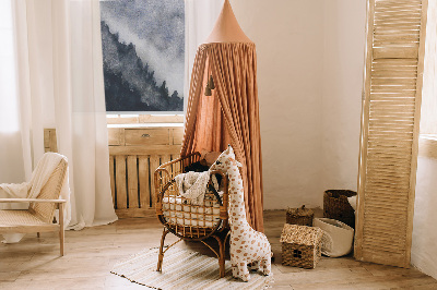 Blackout roller blind for window Misty mountains