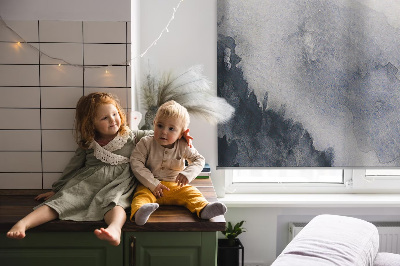 Blackout roller blind for window Misty mountains