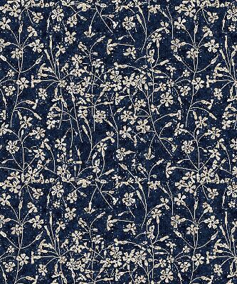 Fabric roller blind for window Flowers