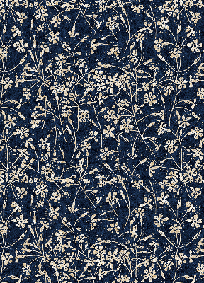 Fabric roller blind for window Flowers